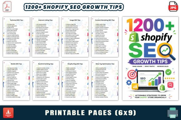 1200 Shopify SEO Growth Tips