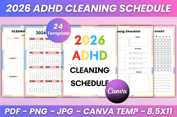 2026 ADHD Cleaning Schedule Kdp Interior: A Practical Tool for Organized Living
