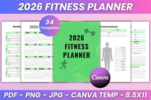 2026 Fitness Planner Kdp Interior: A Strategic Tool for Goal-Oriented Fitness and Productivity