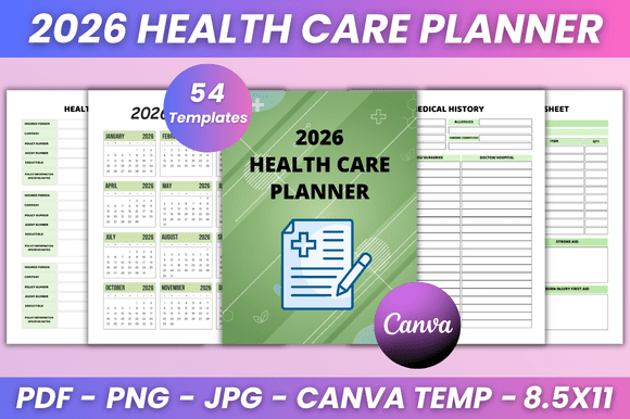 2026 Health Care Planner Kdp Interior