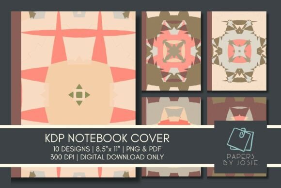 Abstract Pastel KDP Notebook Cover: A Creative and Practical Tool for Your Writing Projects