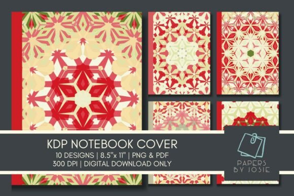 Christmas Mandala KDP Notebook Cover
