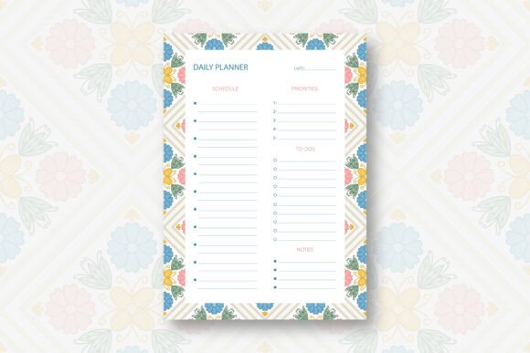 Flower Daily Planner Template: A Beautiful and Functional Tool for Organization