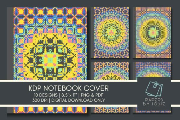 Multicolor Mandala KDP Notebook Cover