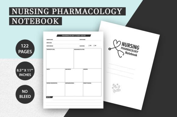 Nursing Pharmacology Notebook Interior