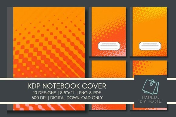 Orange Background KDP Notebook Cover: A Vibrant Solution for Your KDP Business