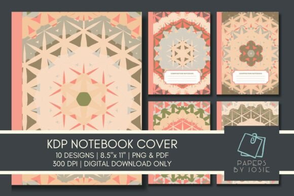 Pink Pastel Mandala KDP Notebook Cover