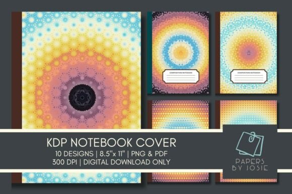 Rainbow Mandala KDP Notebook Cover: A Unique Design for Your Creative Projects