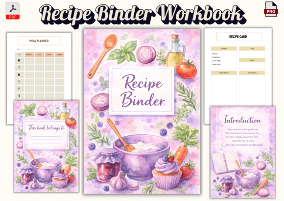 Recipe Binder Kitchen Workbook