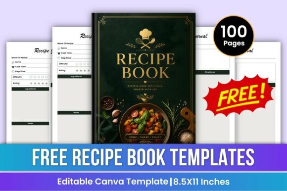 Recipe Book Cooking Meal Book 🍽️