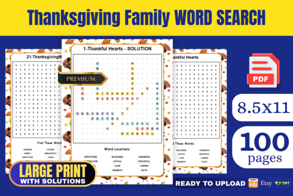 Thanksgiving Family Word Search Book KDP: A Strategic Tool for Engagement and Publishing Success