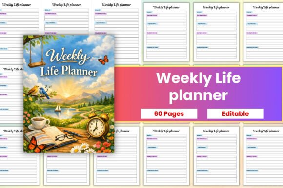 Weekly Life Planner – Take Control of Your Week with This Clean and Easy-to-Use Tool