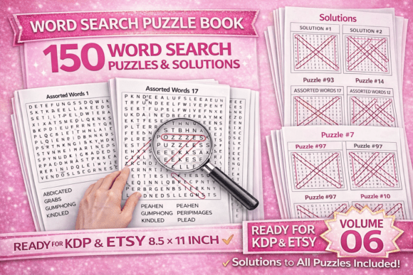 Word Search Puzzles for Adults Vol 06