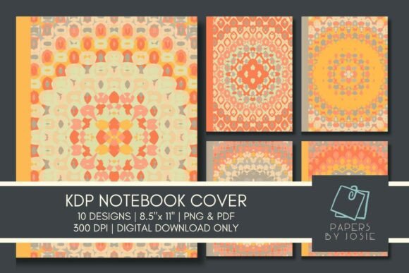 Yellow Orange KDP Notebook Cover